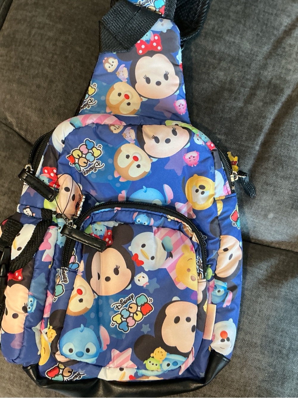 Disney Blue Tsum Tsum Crossbody Backpack